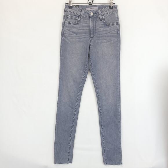 JOE'S Jeans Petunia High Rise Curvy Skinny Ankle Frayed Pants Women 23 Gray - Picture 1 of 13